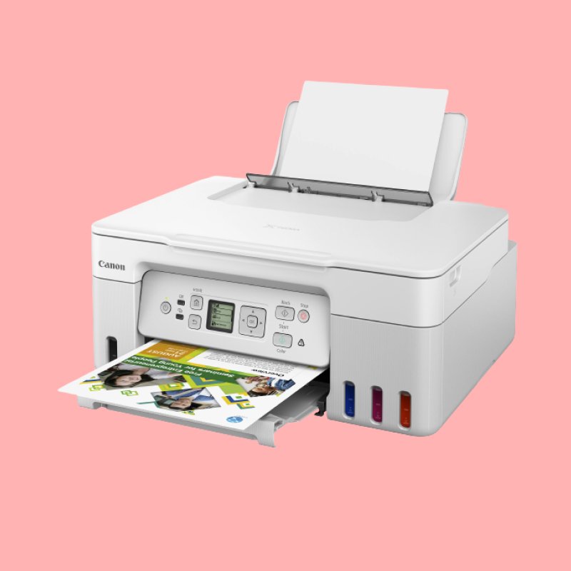 canon® PIXMA™ G3270 MegaTank Wireless Inkjet All-In-One Color Printer, White